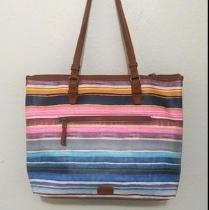 The SAK Pacifica Sunset Stripe Tote